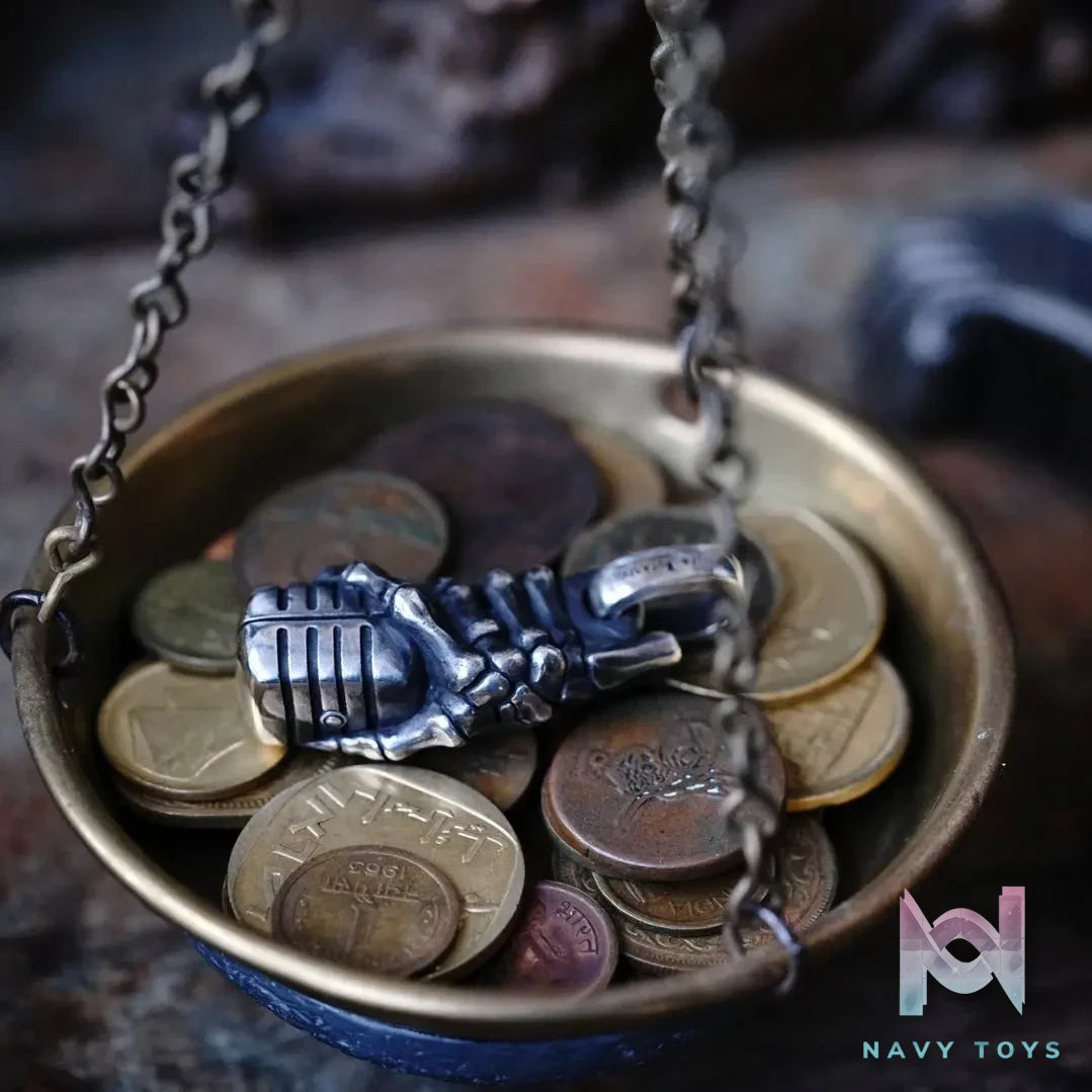 Raven Studio (silver jewelry) – Vintage Skull Microphone Pendant Original