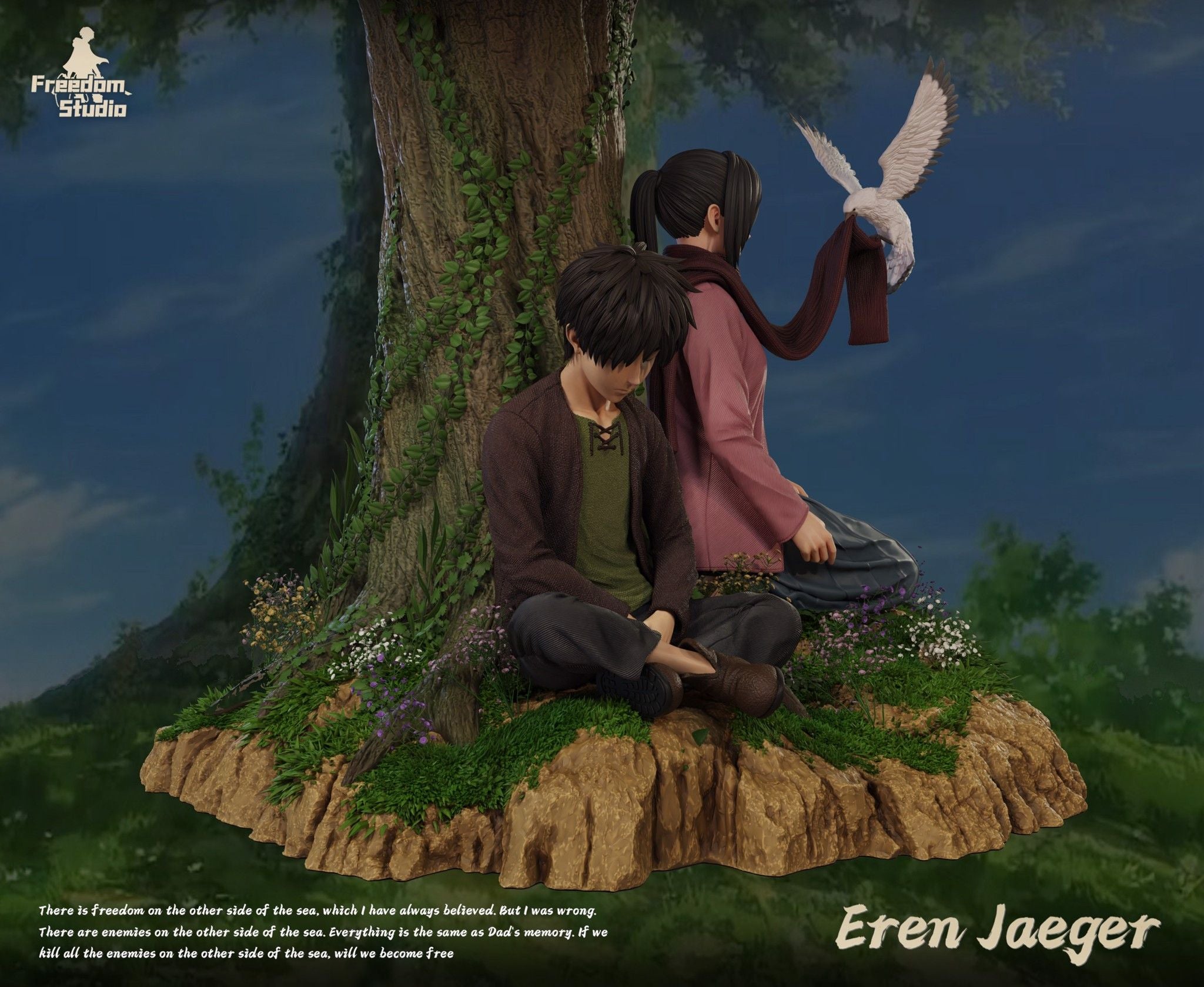 Eren Jeager - Attack On Titan - Freedom Studio resin statue freedom studio anime figure
