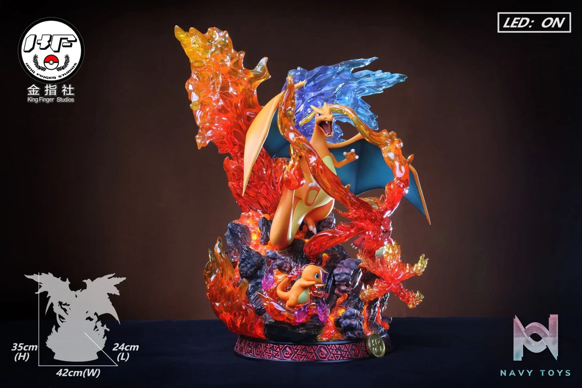 King Finger Studio – Pokemon Charizard Evolution Set