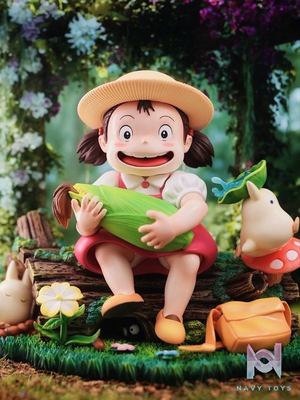 Mei Holding Corn - My Neighbor Totoro - Long Miao Studio resin statue Long Miao Studio anime figure