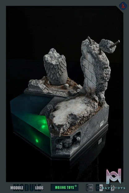 MOjingToys – DC Module series – L006 1/6 BVS Kryptonite Ruins DIORAMA BASE (Licensed)