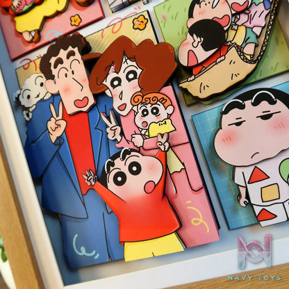 KALA HOME Studio – Crayon Shin-chan Multiple Characters #08 3D Decorative Painting Crayon Shin-chan