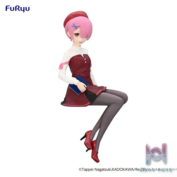 FURYU – Re:Zero Starting Life in Another World Noodle Stopper Figure Ram (Literature Style) (Licensed)