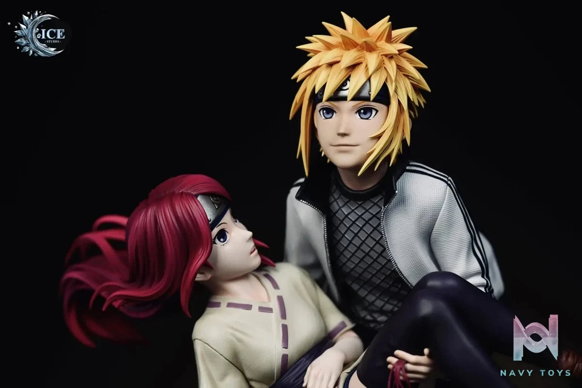 ICE Studio - Naruto Minato & Kushina Under the Moon resin statue Navy Toys anime figure