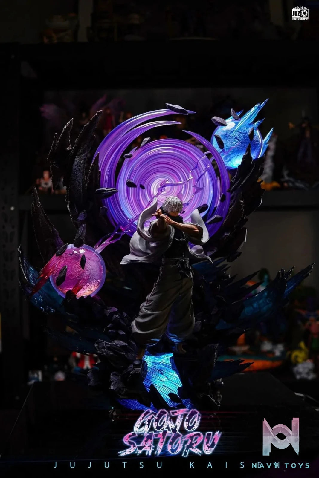 𝗧𝗲𝗺𝗽𝗹𝗲 𝘅 𝗭𝗮𝗻𝘆 𝗝𝗼𝗸𝗲 𝗦𝘁𝘂𝗱𝗶𝗼 - 𝗚𝗼𝗷𝗼 𝗦𝗮𝘁𝗼𝗿𝘂 resin statue Navy Toys anime figure