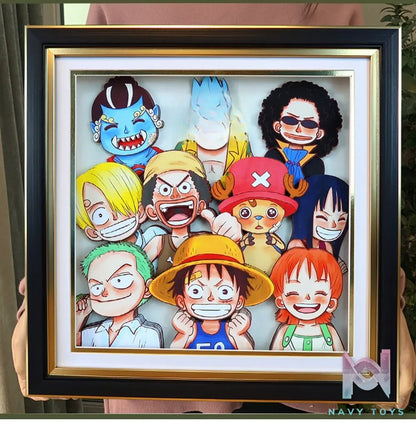 KALA HOME Studio – One Piece Multiple Characters #11 3D Decorative Painting One Piece