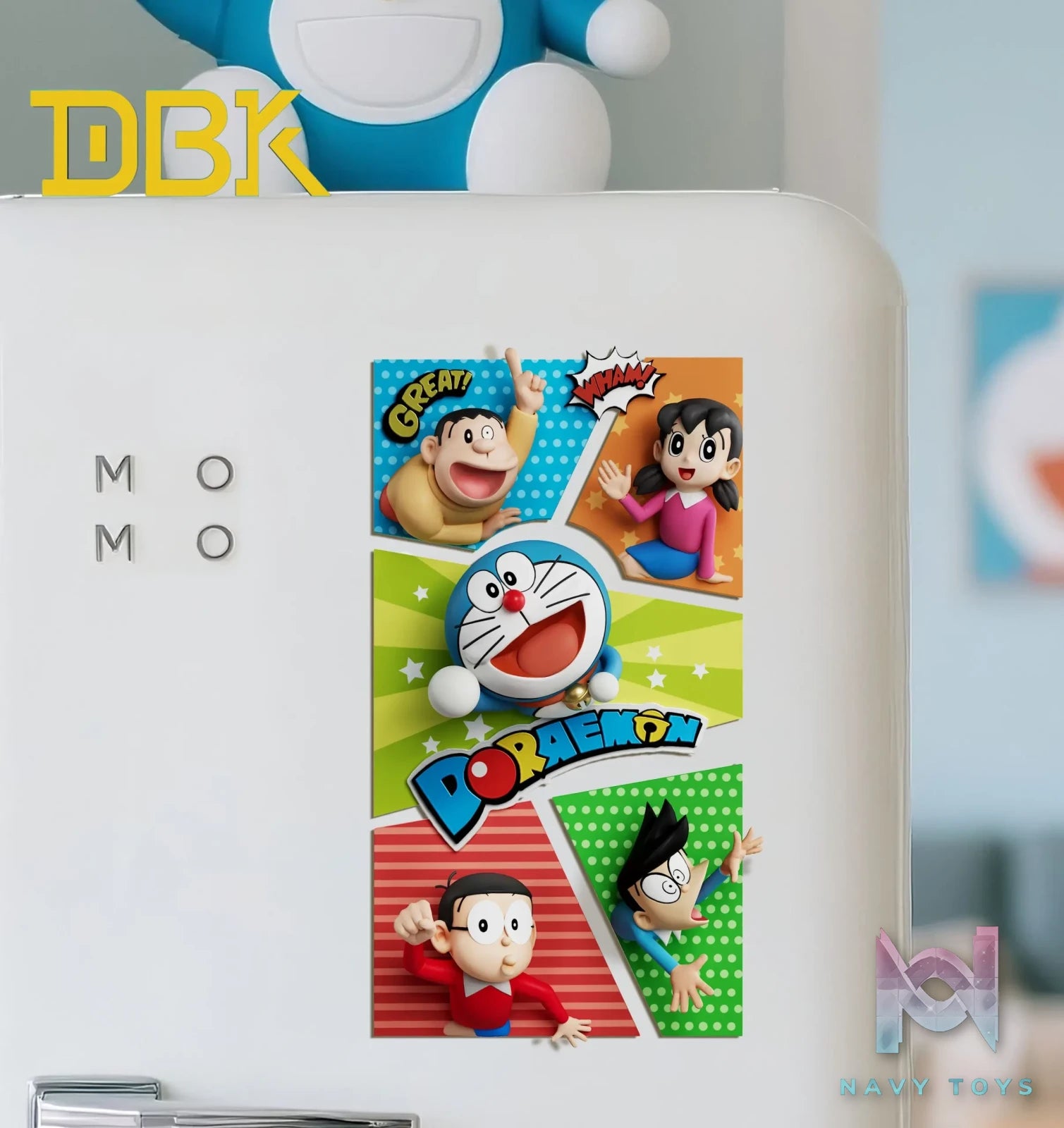 DBK Studio – Doraemon Fridge Magnet Set