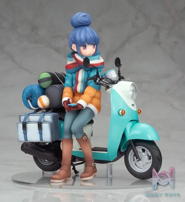 Alter – Yuru Camp Rin Shima with Scooter 1/10 Complete Figure (Licensed)