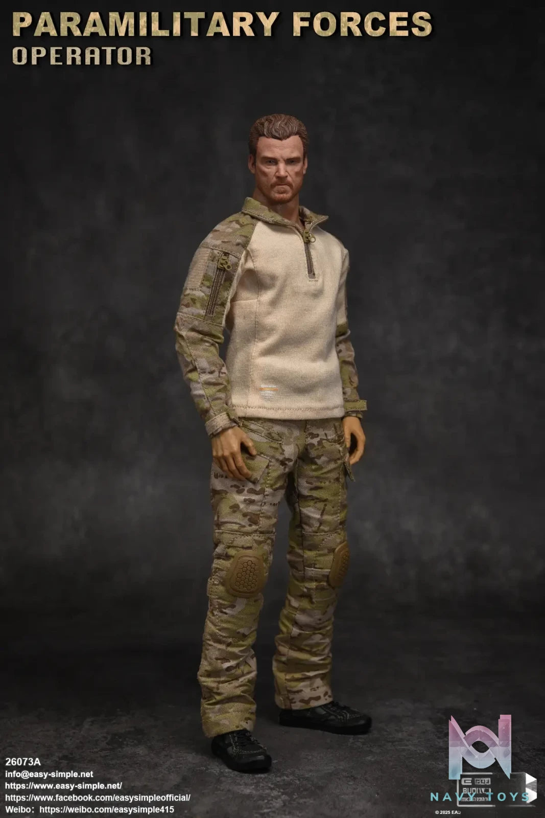 Easy Simple – Paramilitary Forces Operator Action Figure 26073A X 26073B (Licensed)