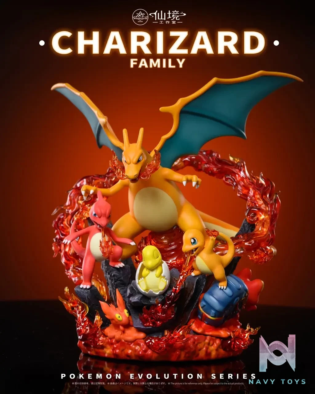 Wonderland Studio – Pokémon Evolution Series #2 Charizard Family