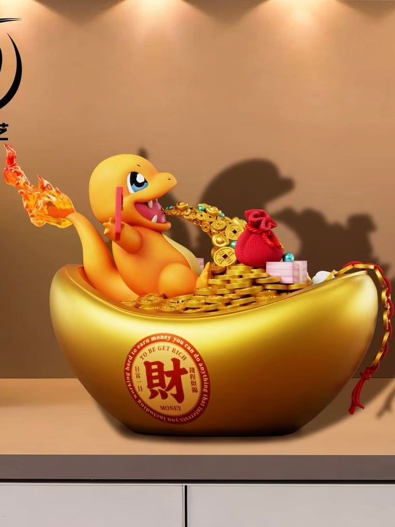 Fortune Charmander - Pokemon - Ke Yi Mo Wan Studio resin statue Ke Yi Mo Wan Studio anime figure
