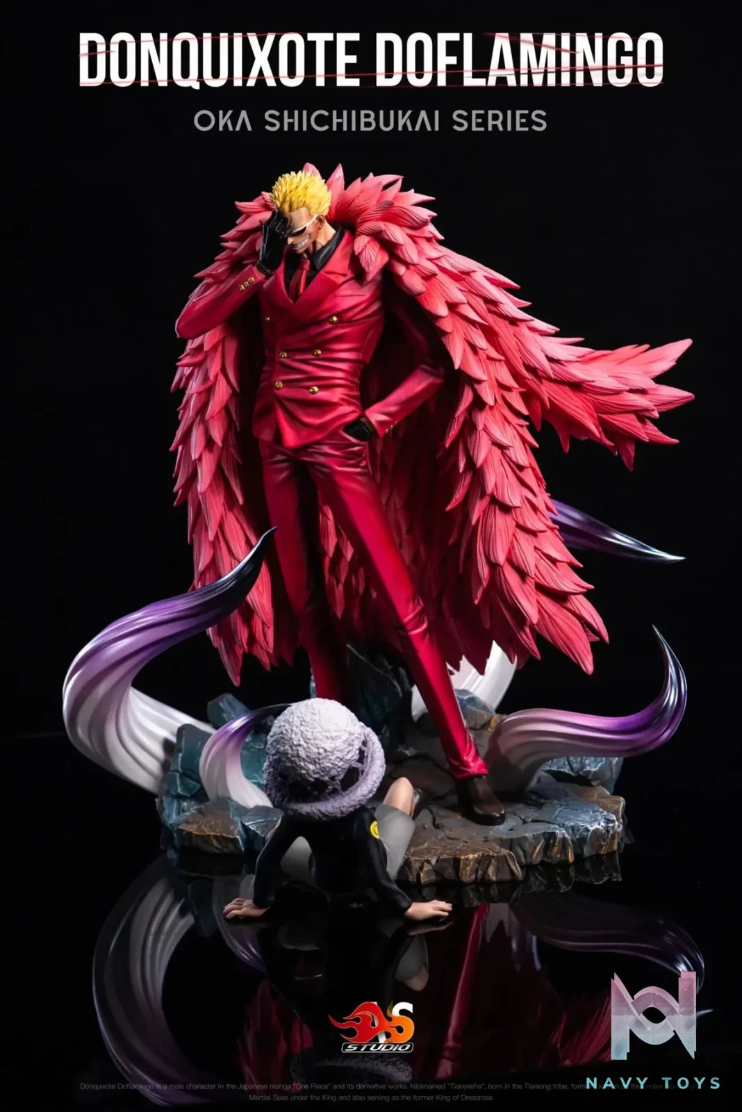 AS Studio - One Piece Seven Warlords of the Sea Donquixote Doflamingo resin statue Navy Toys anime figure