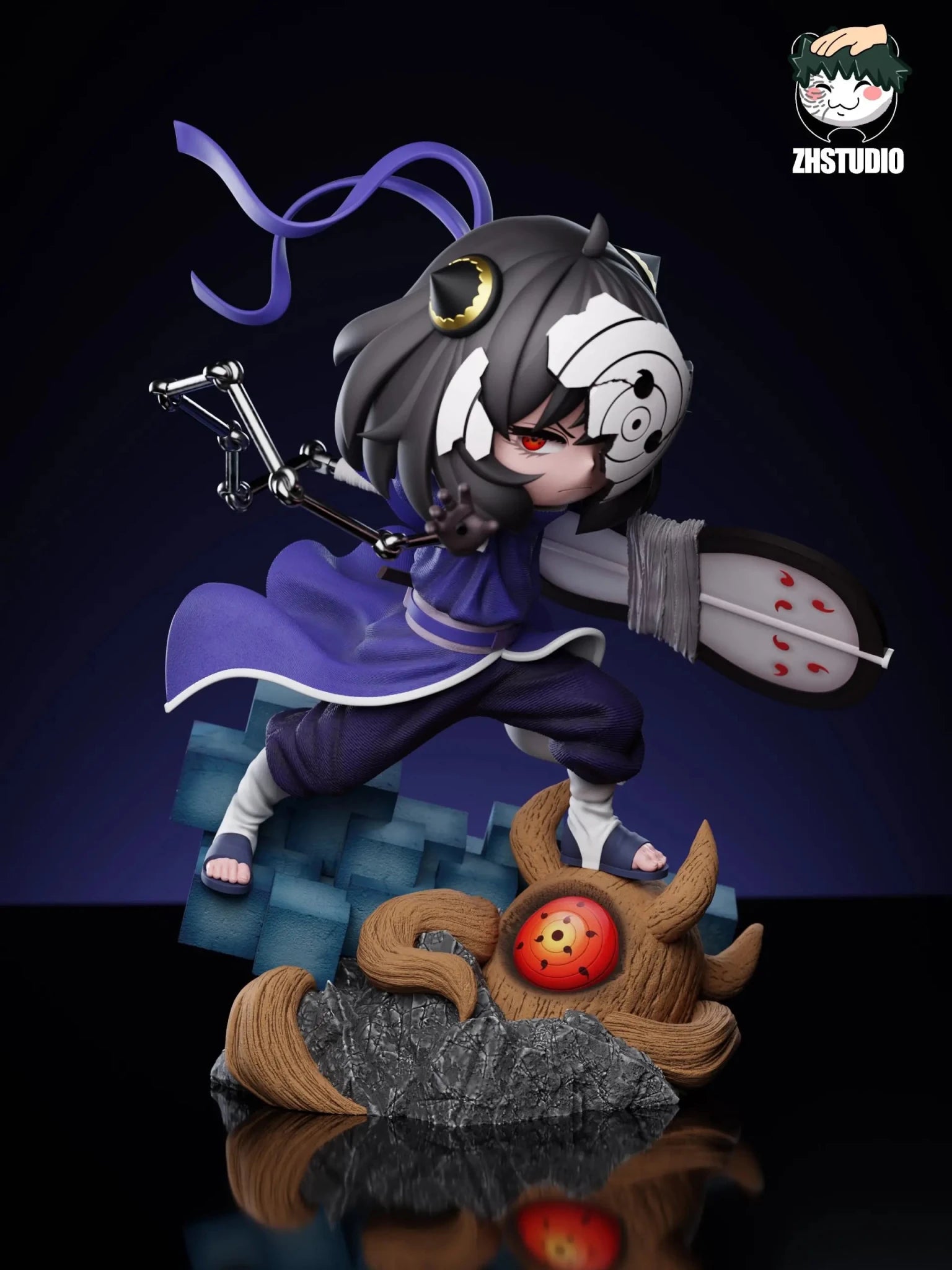 ZH Studio - Spy x Family Anya COS Obito resin statue Navy Toys anime figure