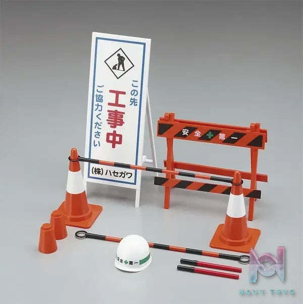 Hasegawa – 1/12 Posable Figure Accessory Parts – Safety Machines at Construction Sites Plastic Model (Licensed)