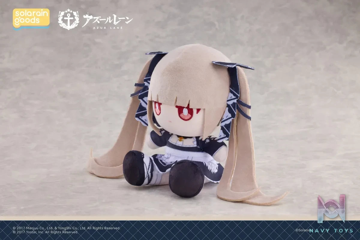 Solarain Toys – Azur Lane Cheshire × Formidable × Sirius PuniPuni Sitting Plush Doll (Licensed)