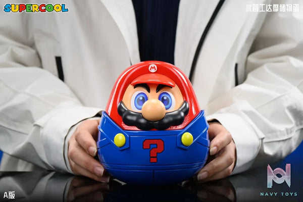 SUPERCOOL Studio – Mario Bros. Daruma Storage Egg Trendy Toy Gift Wishing Ornament Super Mario