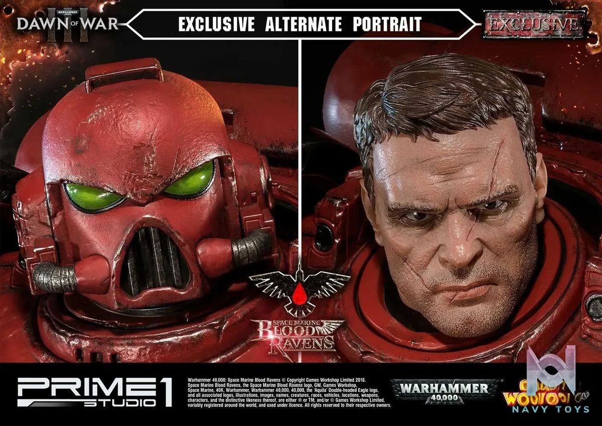 Prime 1 Studio – Premium Masterline Warhammer 40,000: Dawn of War III Space Marine Blood Ravens PMWH40K-02 PMWH40K-02DX (Licensed)