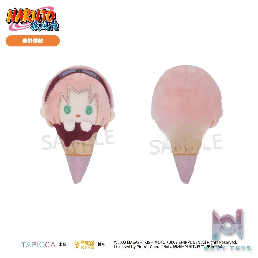 TAPIOCA – Naruto Shippuden Palm-Sized Ice Cream Plush Blind Box Vol. 1 X Vol. 2 (6 pieces / box) (Licensed)