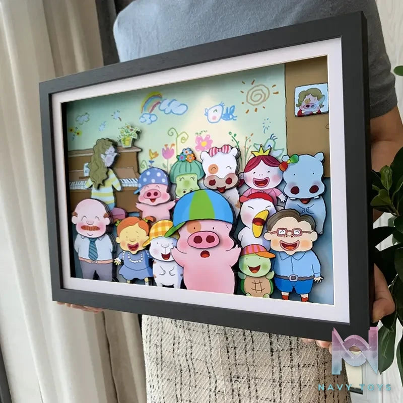 KALA HOME Studio – McDull, the Alumni Multiple Characters 3D Decorative Painting McDull, the Alumni