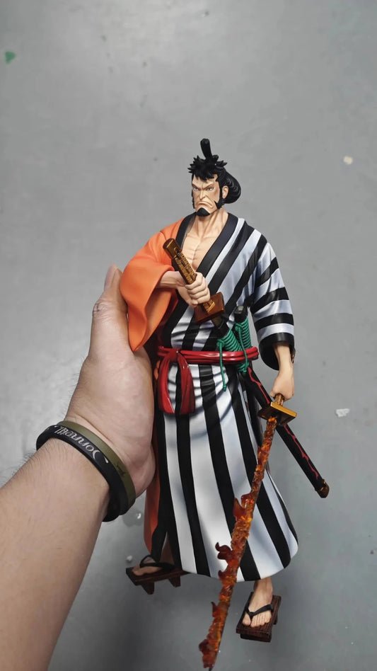 Ghost Studio X Long Hu Studio - Nine Red Scabbards 1 Kin'emon One Piece resin statue Navy Toys anime figure