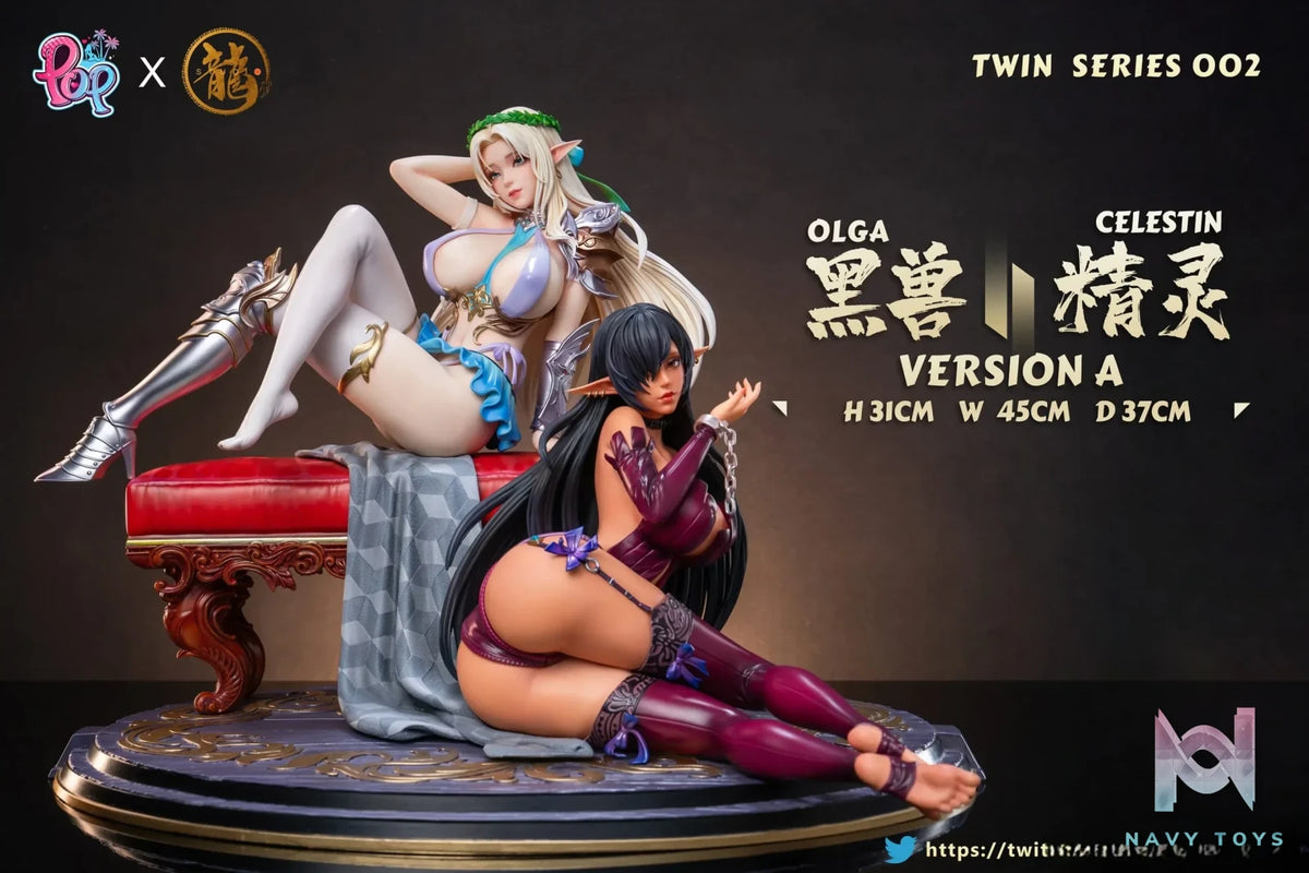 Dragon Studio & POP Studio – Kuroinu Twin Series 002 Kuroinu & Elf