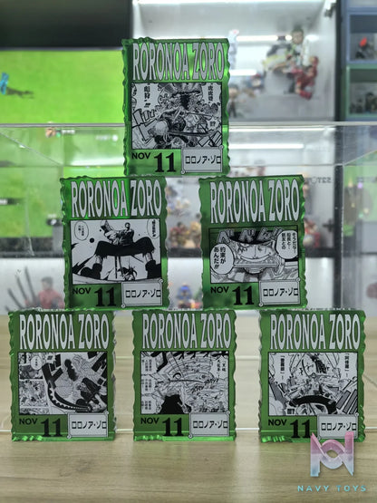 Pin Jiang Meng Qi Studio – Roronoa Zoro Birthday Card Brick One Piece