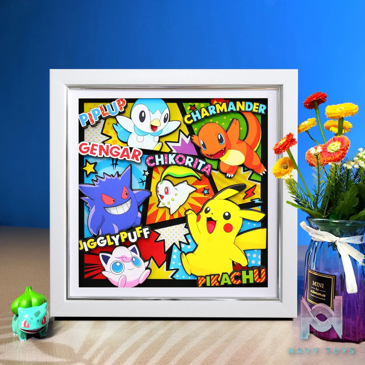 Yu Zhi Jiang Studio – Pokémon Multiple Characters Series #12 3D Decorative Painting Pokémon