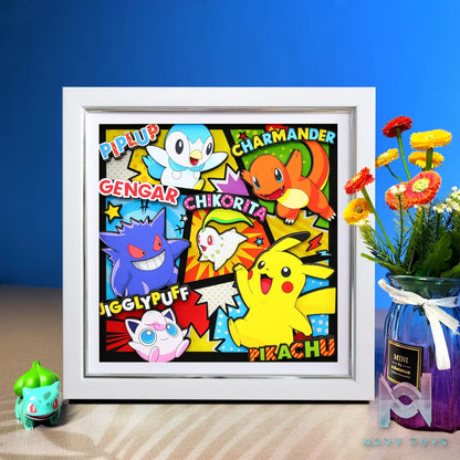 Yu Zhi Jiang Studio – Pokémon Multiple Characters Series #12 3D Decorative Painting Pokémon