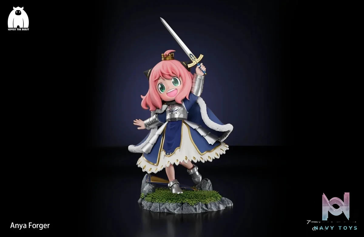 LOVELY THE BEAST Studio - Spy x Family Anya Forger COS Artria Pendragon resin statue Navy Toys anime figure