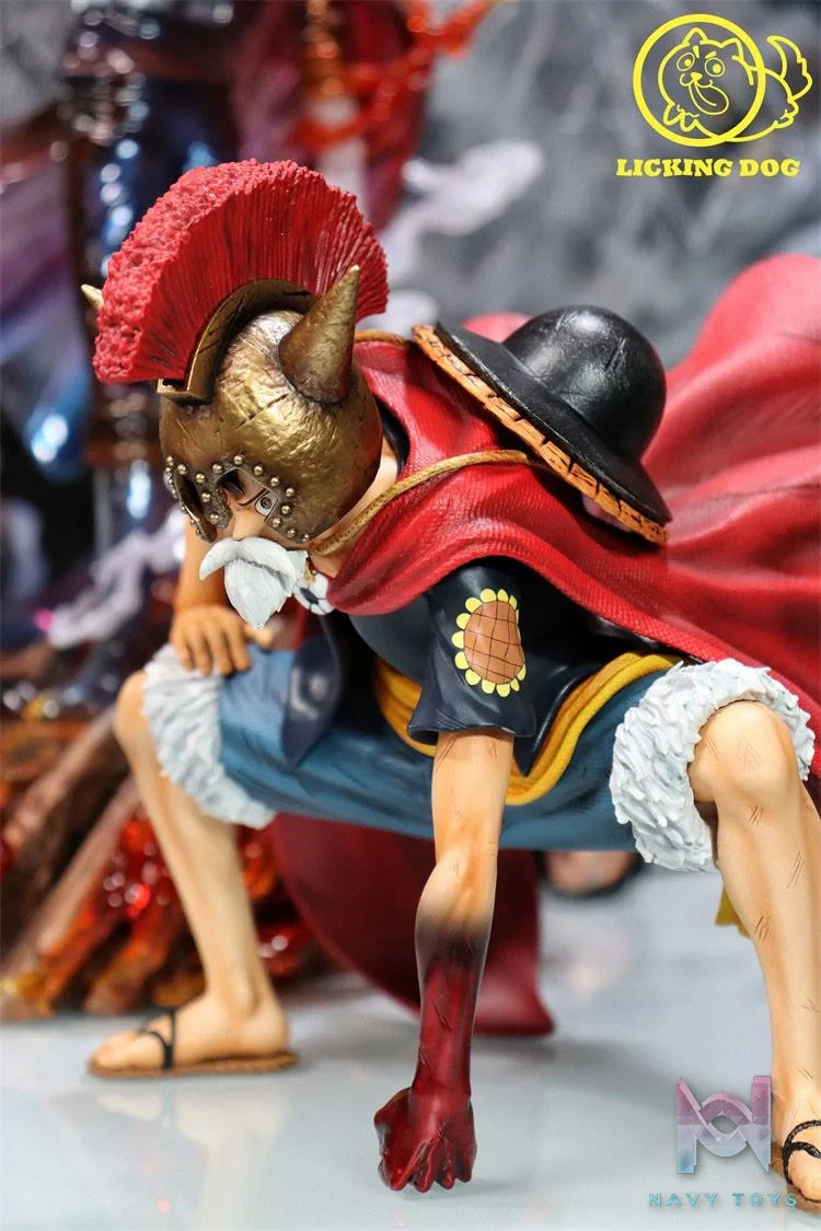 Luffy Lucy - One Piece - Licking Dog resin statue lickking Dog Studio anime figure