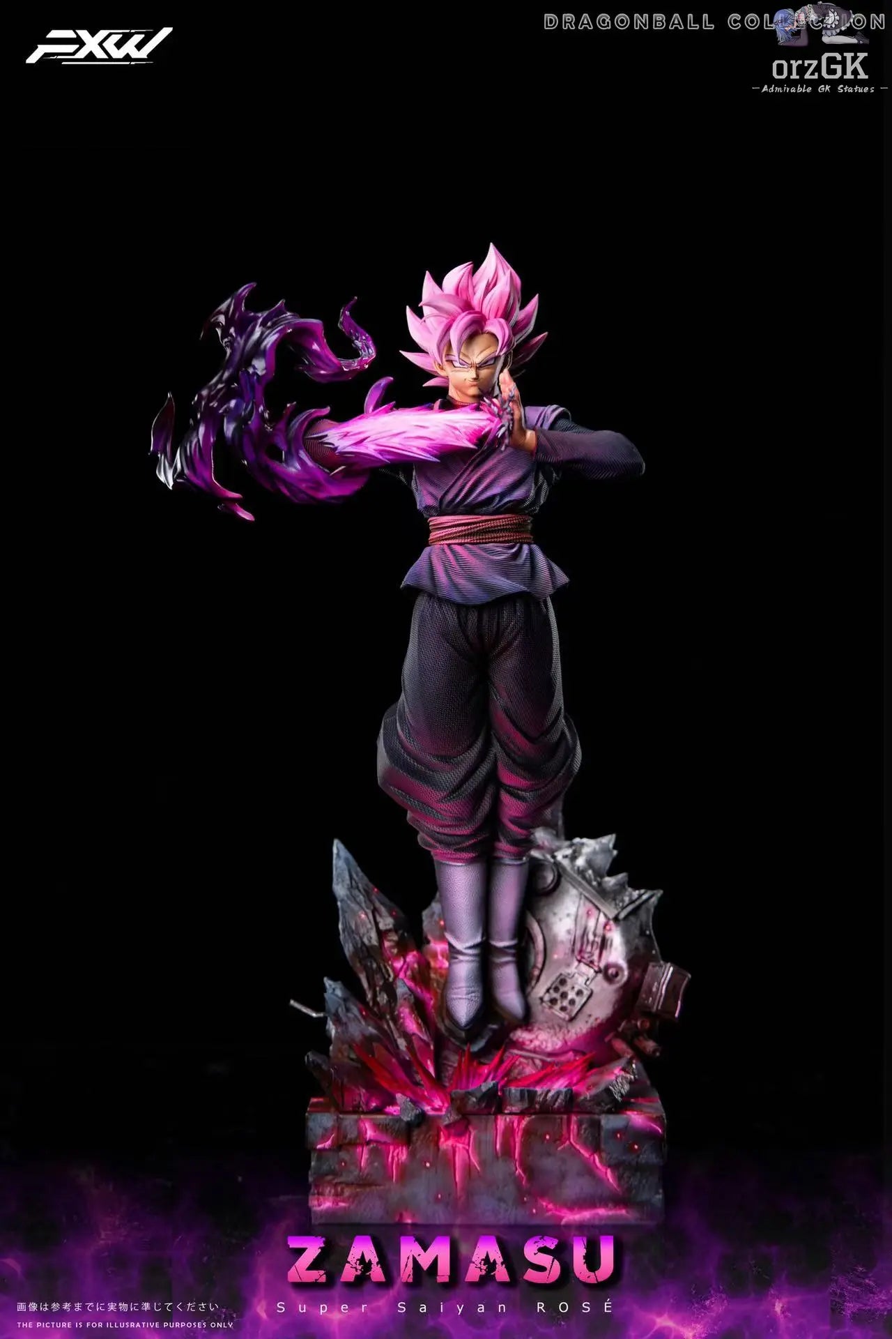 FXW Studio - Super Saiyan Rose Dragon Ball resin statue Navy Toys anime figure