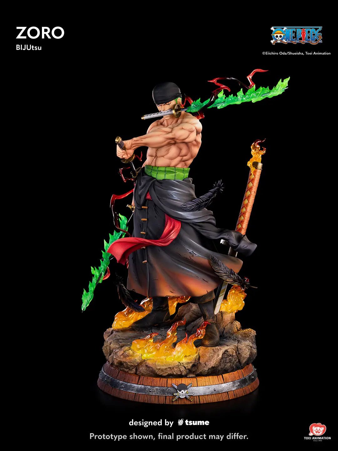 Tsume Studio - One Piece 1/4 Zoro BIJUtsu (Licensed) resin statue Navy Toys anime figure
