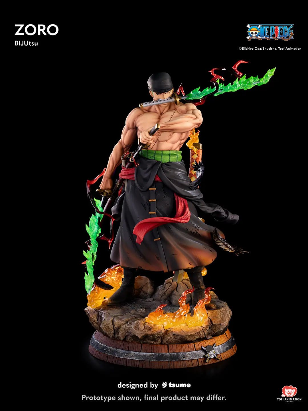 Tsume Studio - One Piece 1/4 Zoro BIJUtsu (Licensed) resin statue Navy Toys anime figure
