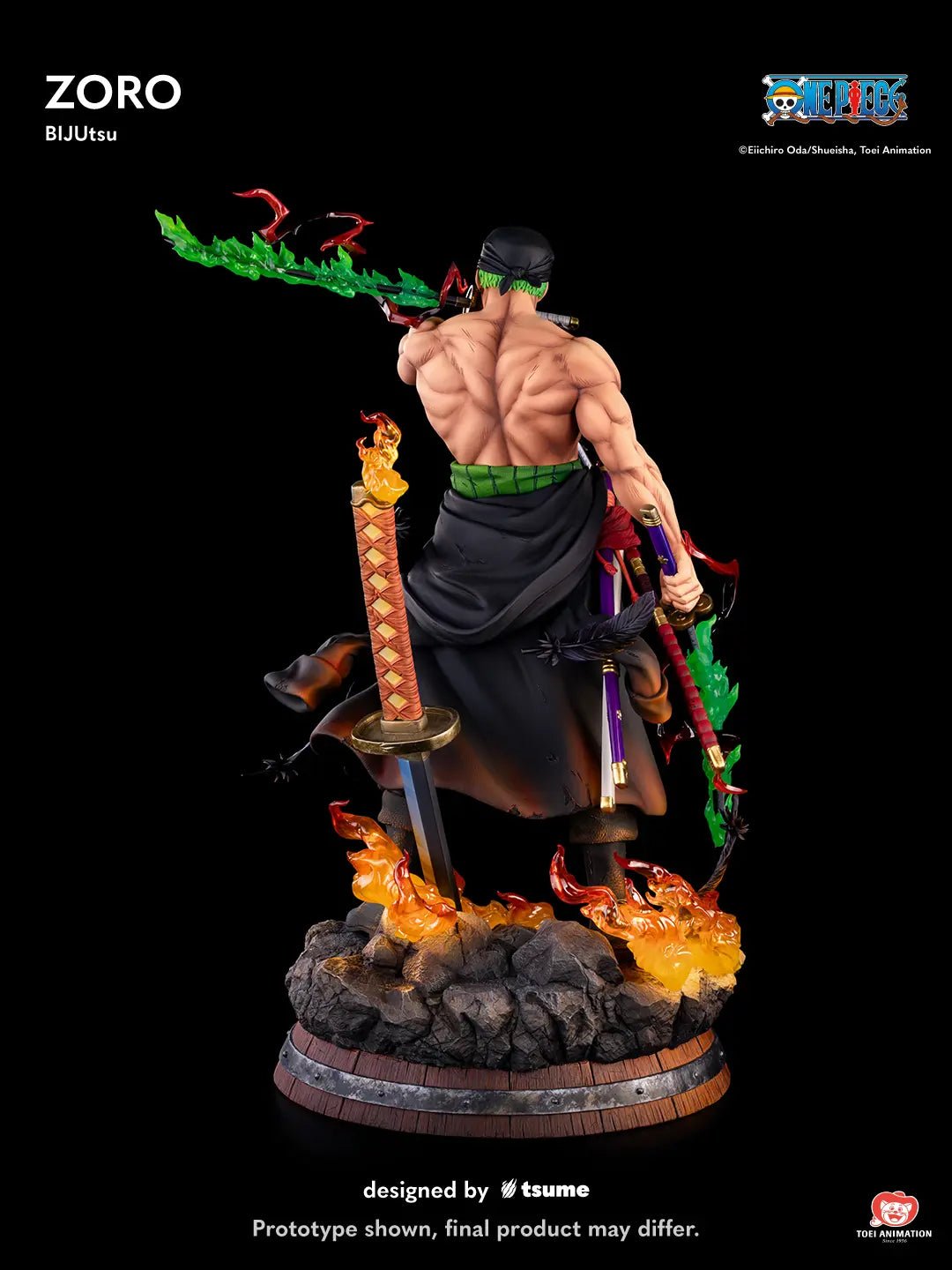 Tsume Studio - One Piece 1/4 Zoro BIJUtsu (Licensed) resin statue Navy Toys anime figure