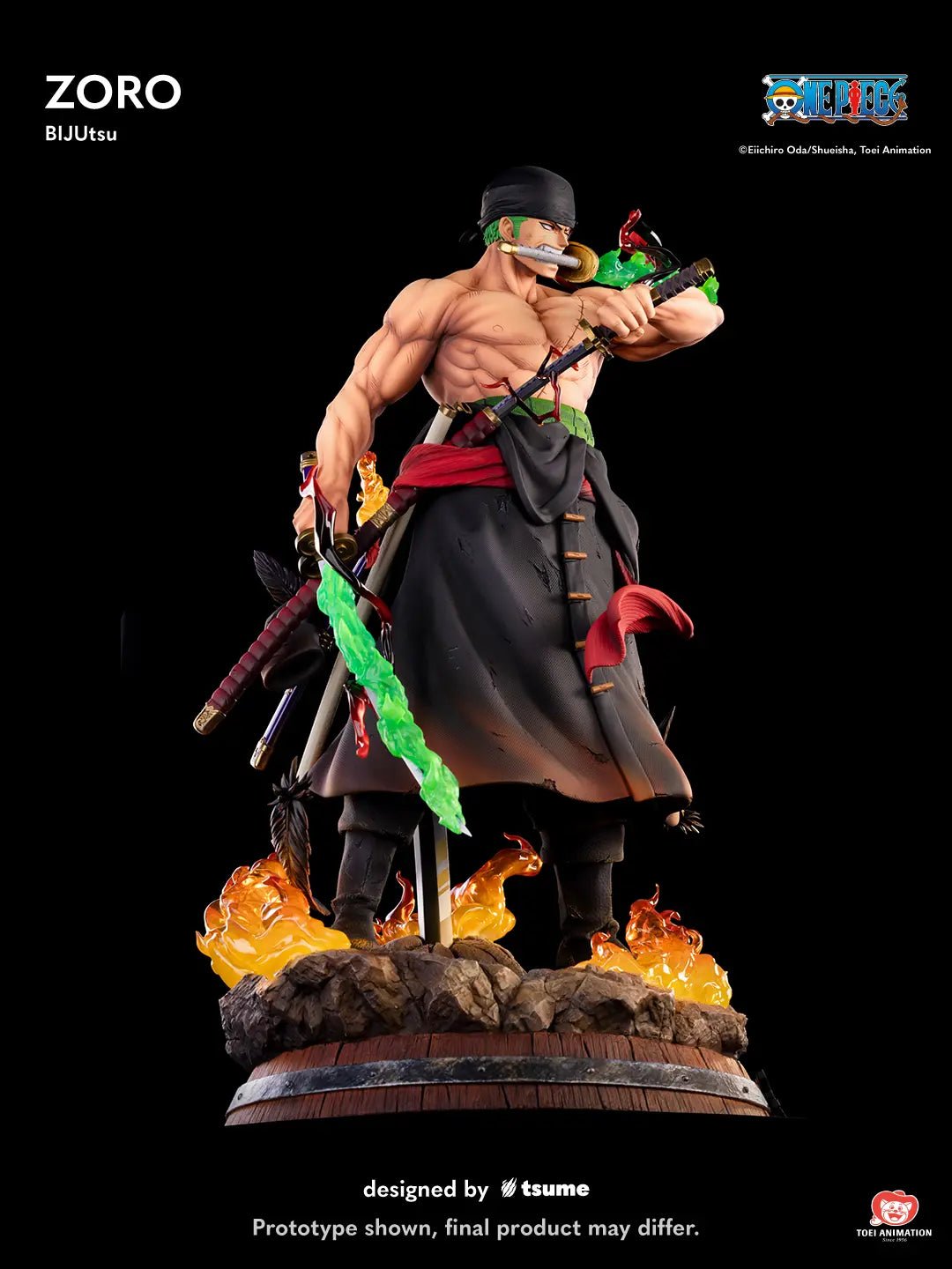 Tsume Studio - One Piece 1/4 Zoro BIJUtsu (Licensed) resin statue Navy Toys anime figure