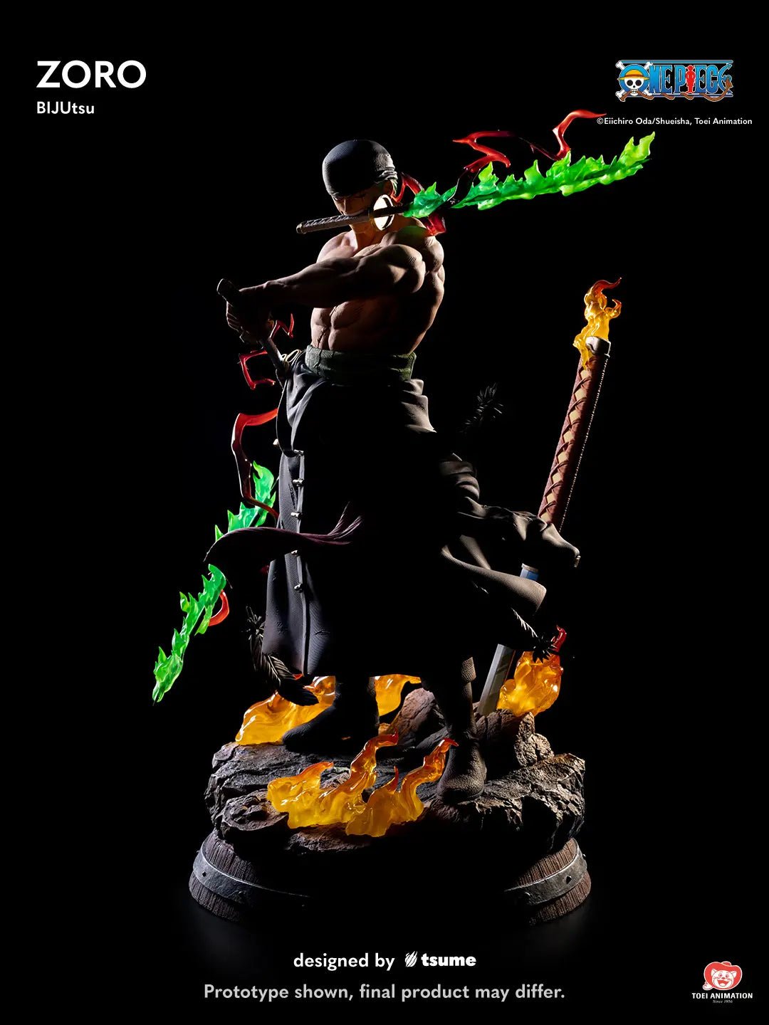 Tsume Studio - One Piece 1/4 Zoro BIJUtsu (Licensed) resin statue Navy Toys anime figure