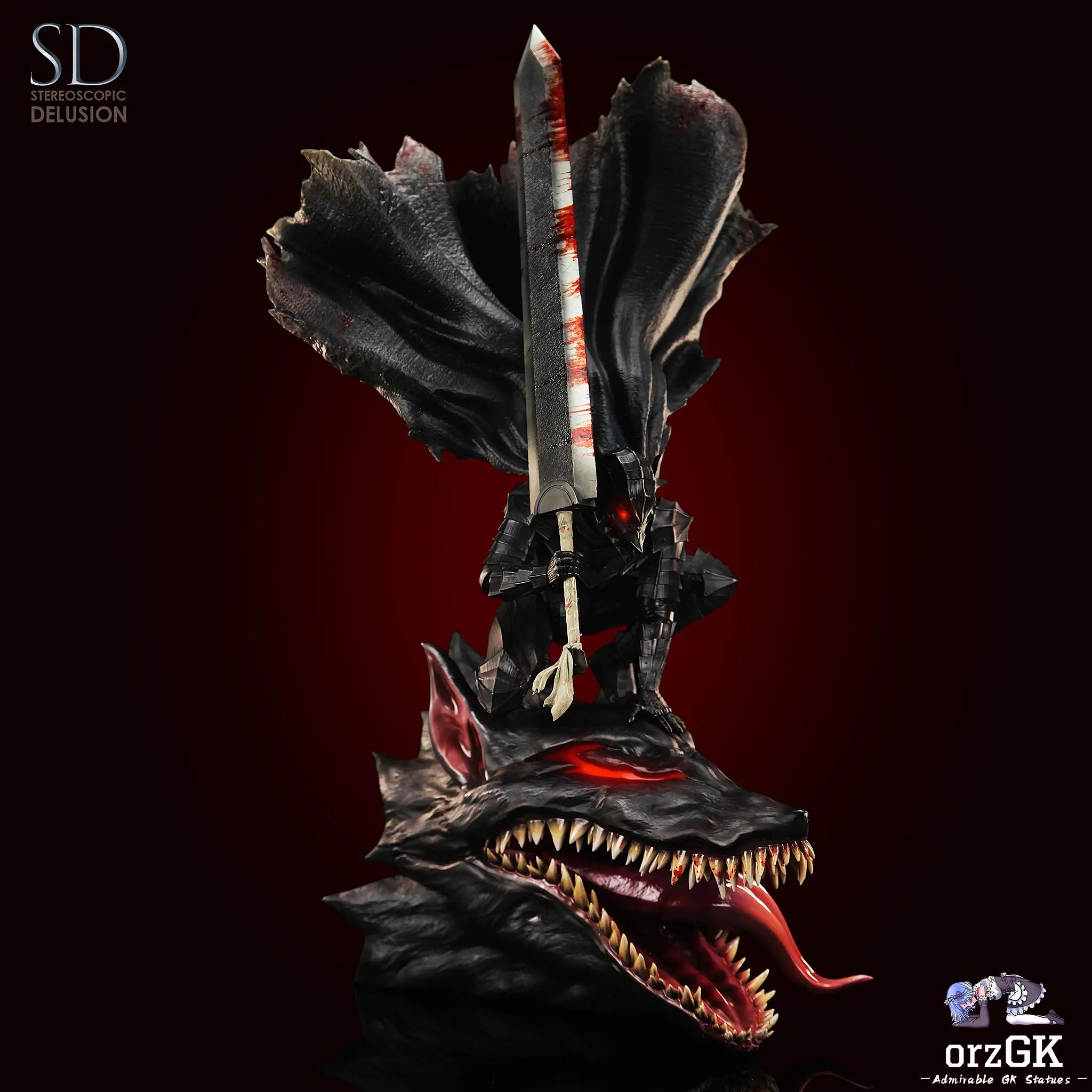 Guts - Berserk - Stereoscopic Delusion Studio resin statue Navy Toys anime figure