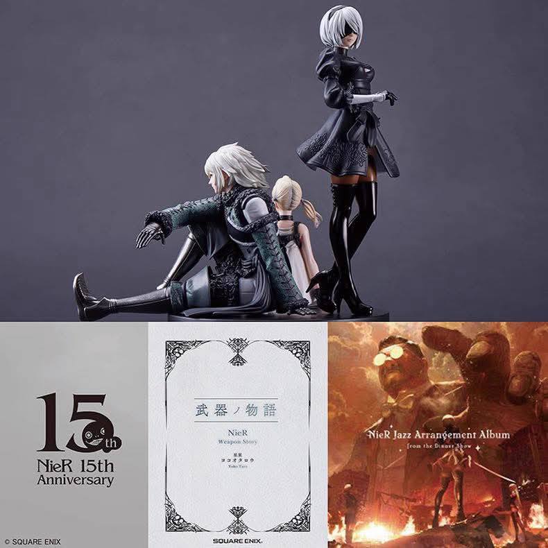 NieR:Automata 15th Anniversary Set resin statue Square Enix anime figure