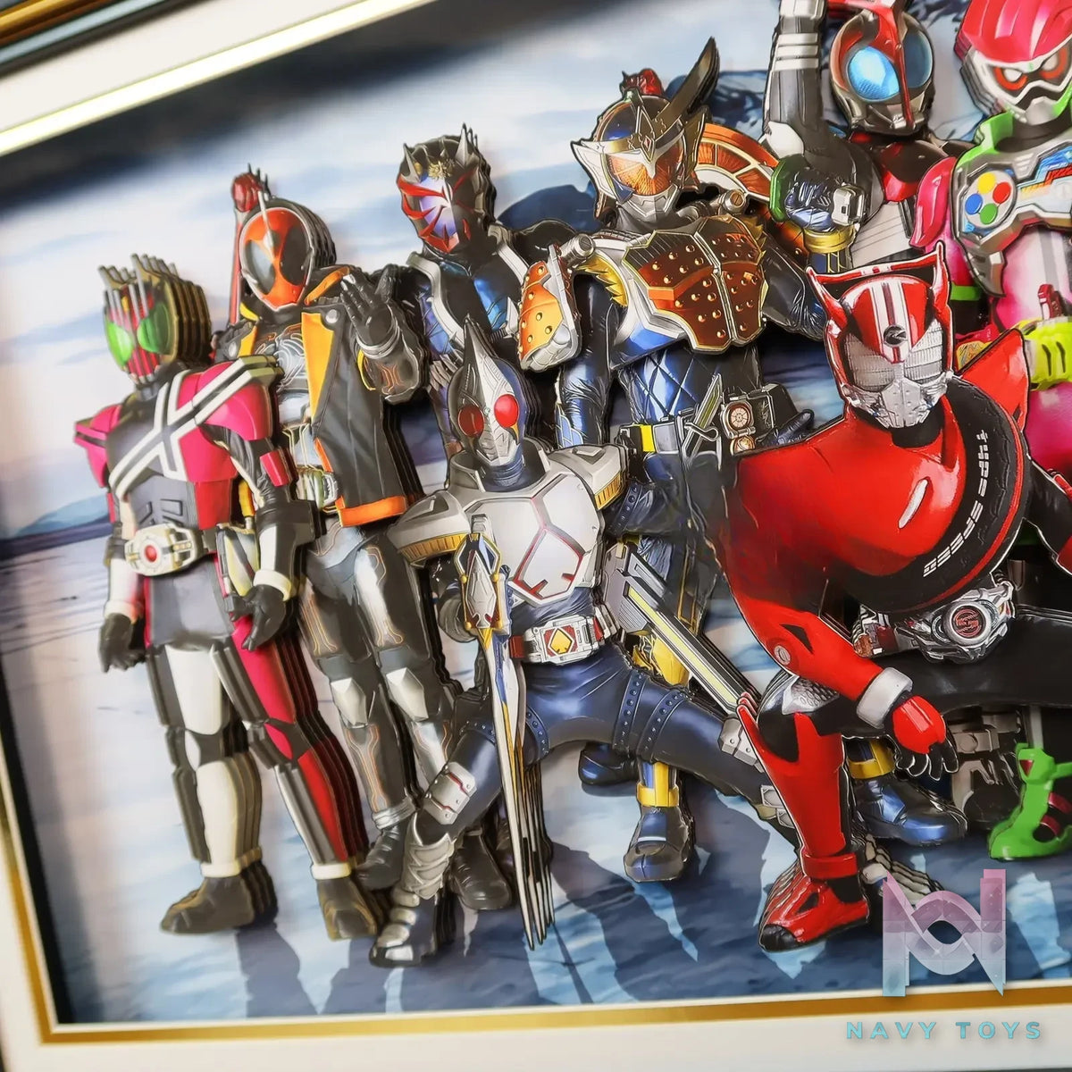 KALA HOME Studio – Kamen Rider Multiple Characters #02 3D Decorative Painting Kamen Rider