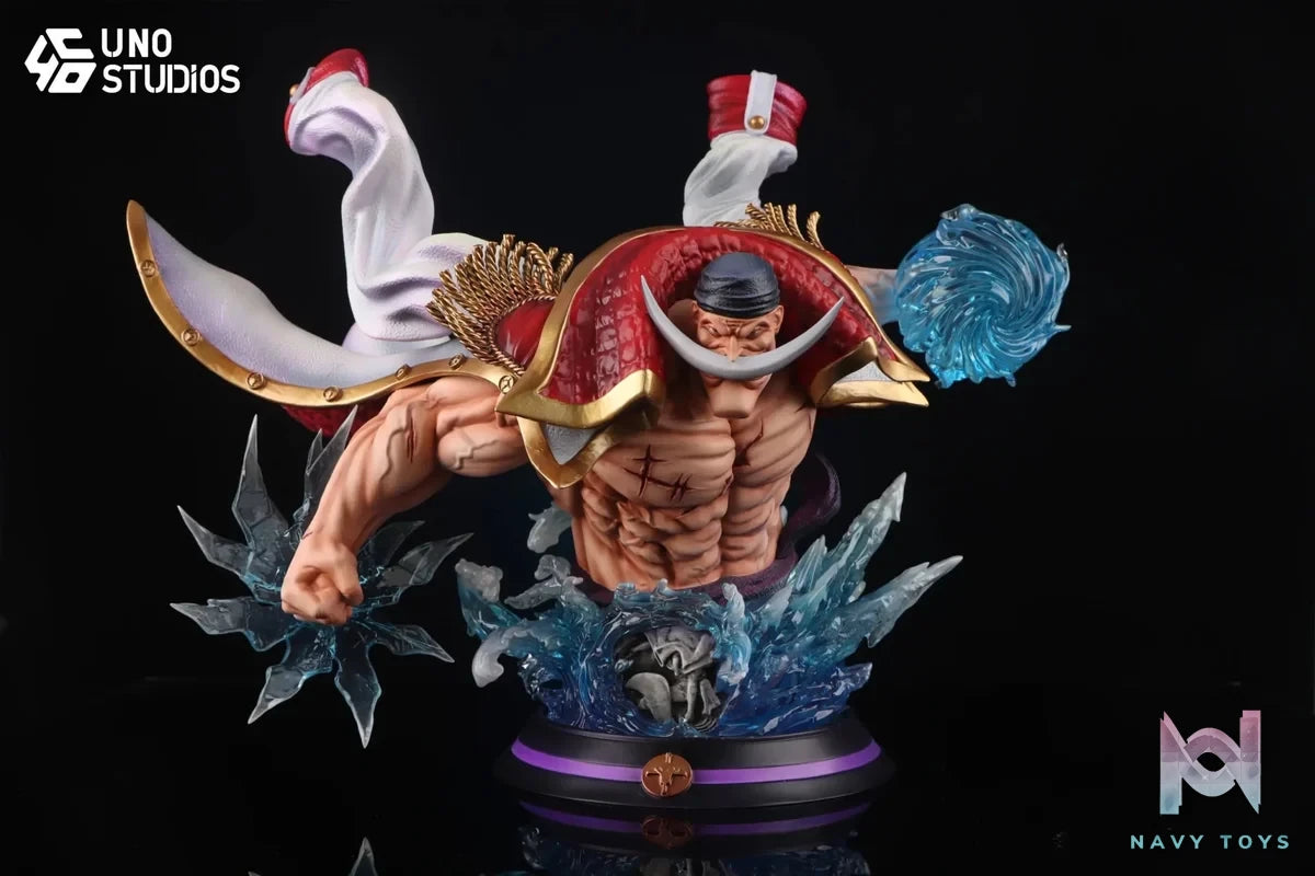 UNO Studio - One Piece Whitebeard Desk Figure Bust resin statue Navy Toys anime figure