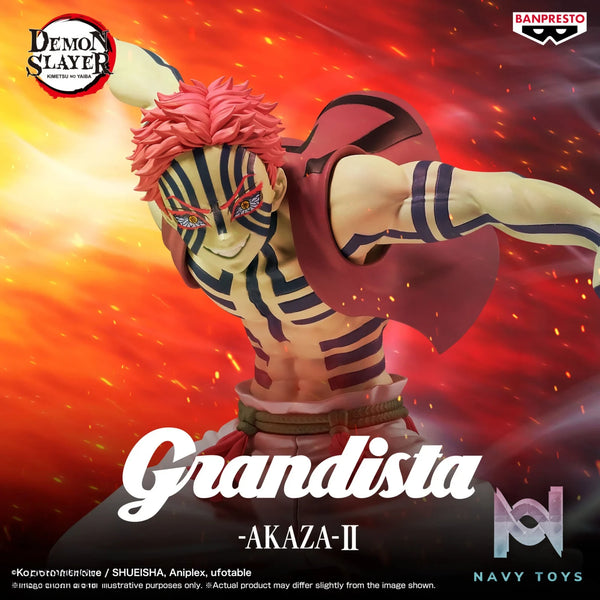 BANPRESTO – Demon Slayer: Kimetsu no Yaiba Grandista Akaza II Figure (Licensed)