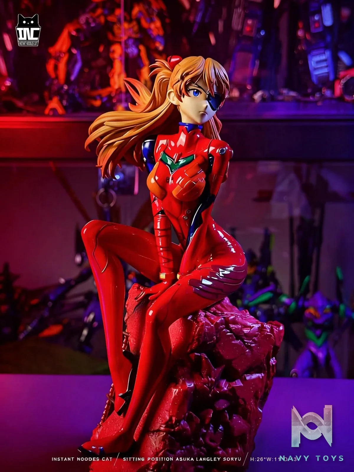 Sitting Asuka resin statue Instant Noodles Studio anime figure