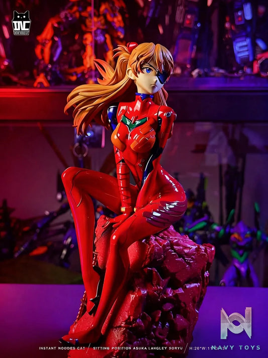 Sitting Asuka resin statue Instant Noodles Studio anime figure