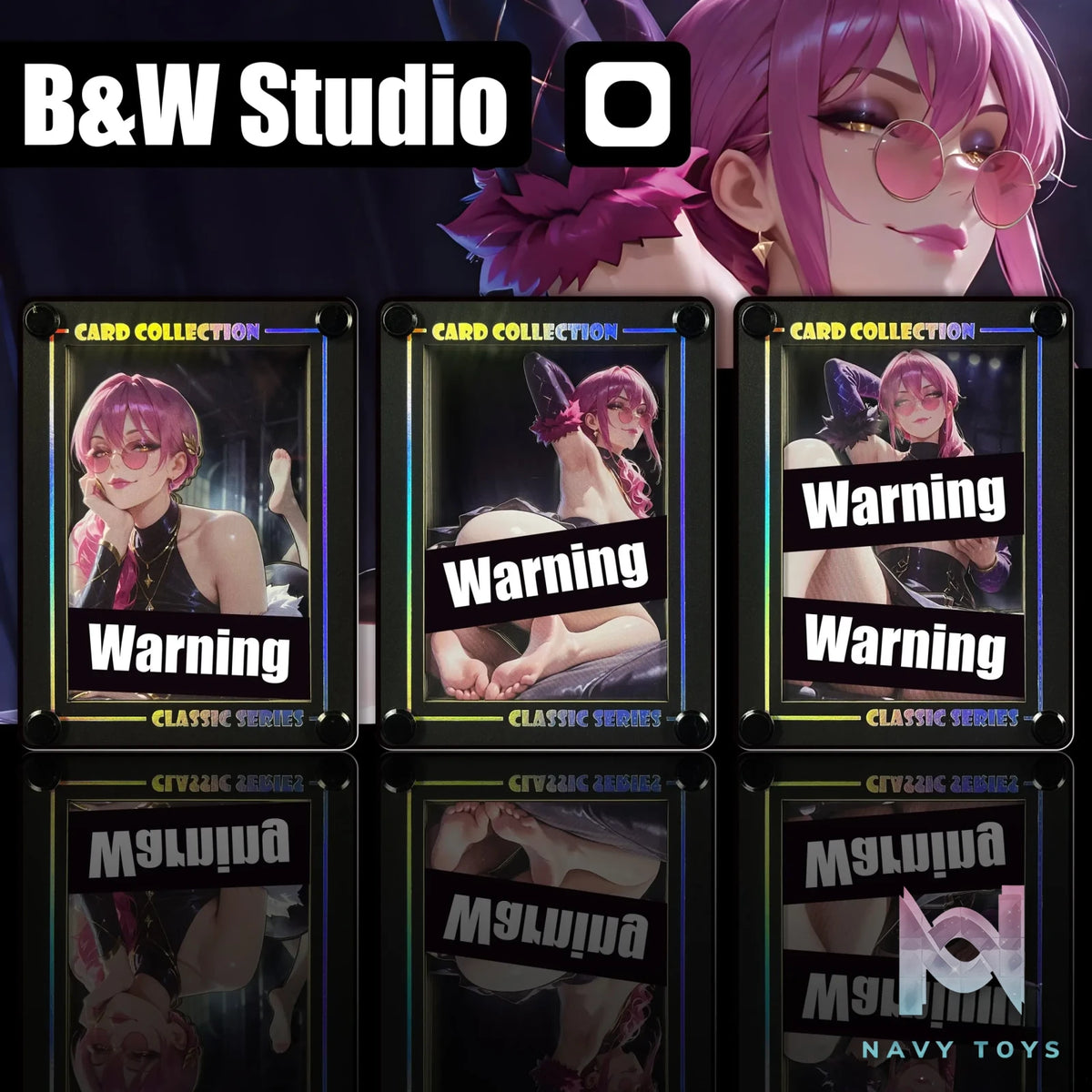 B&W Studio – Mini AI Creator Series Desktop Decor Cardboard #03 K/DA Evelyn League of Legends