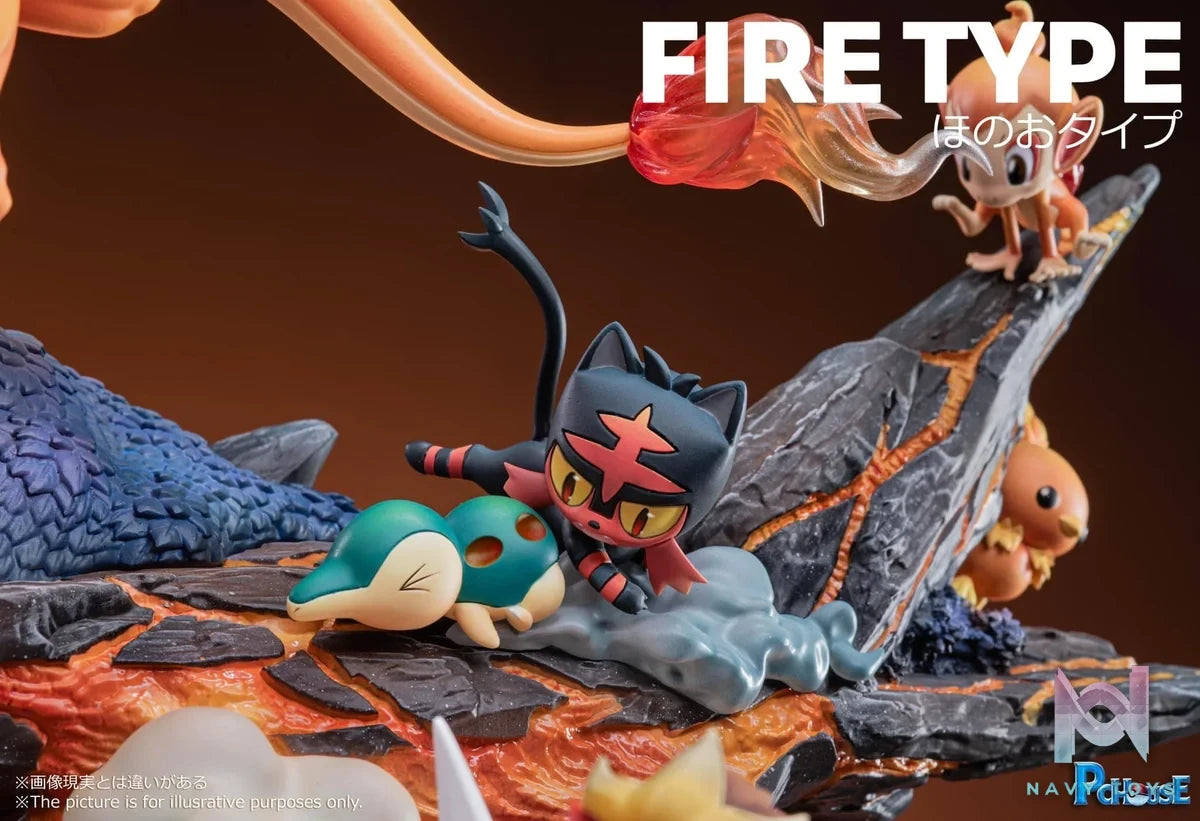 PC House Studio - Pokemon - Fire Type resin statue pc house studio anime figure