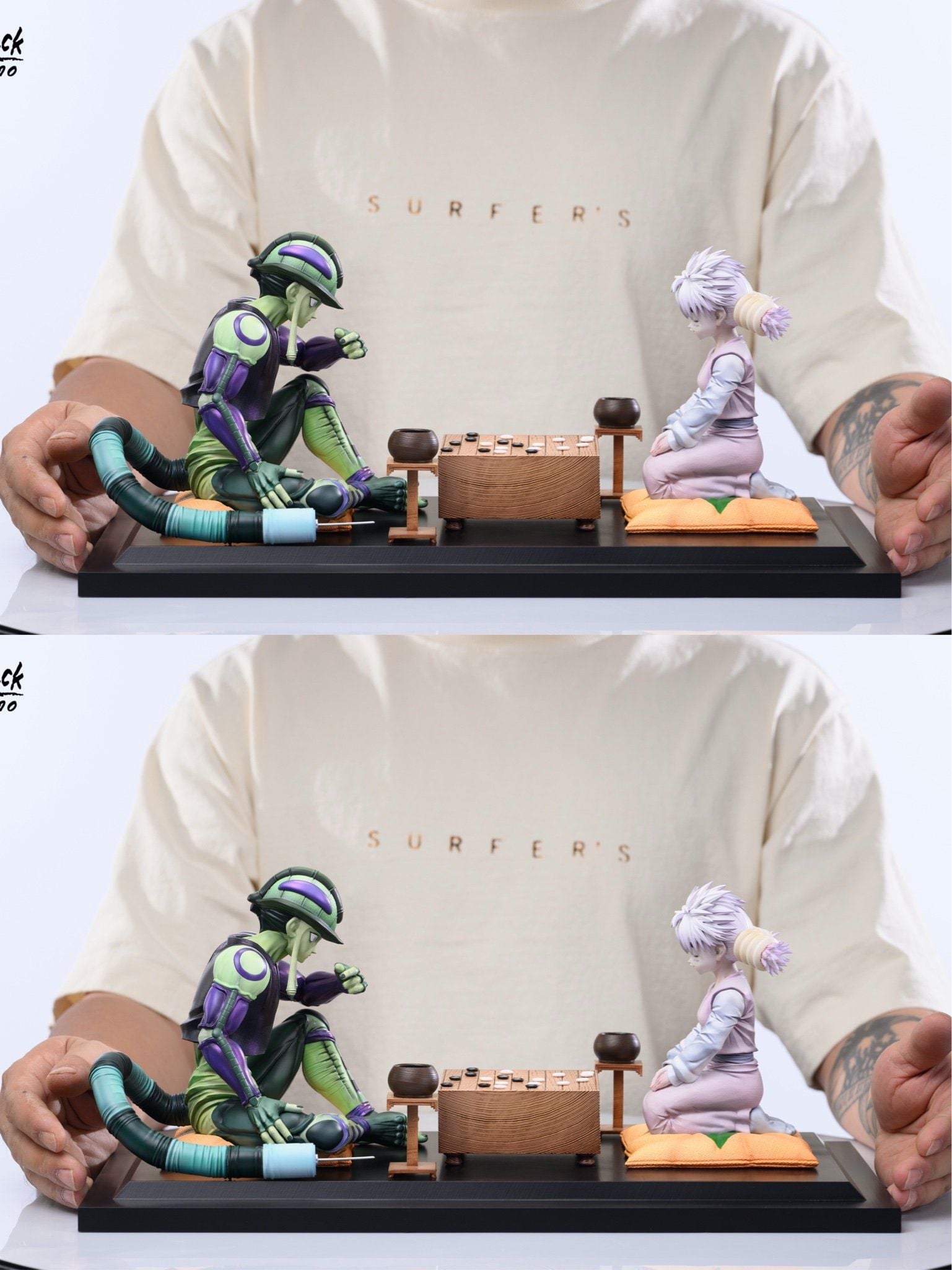 Meruem vs Komugi - Hunter x Hunter - Black Stone Studio resin statue black Stone studio anime figure