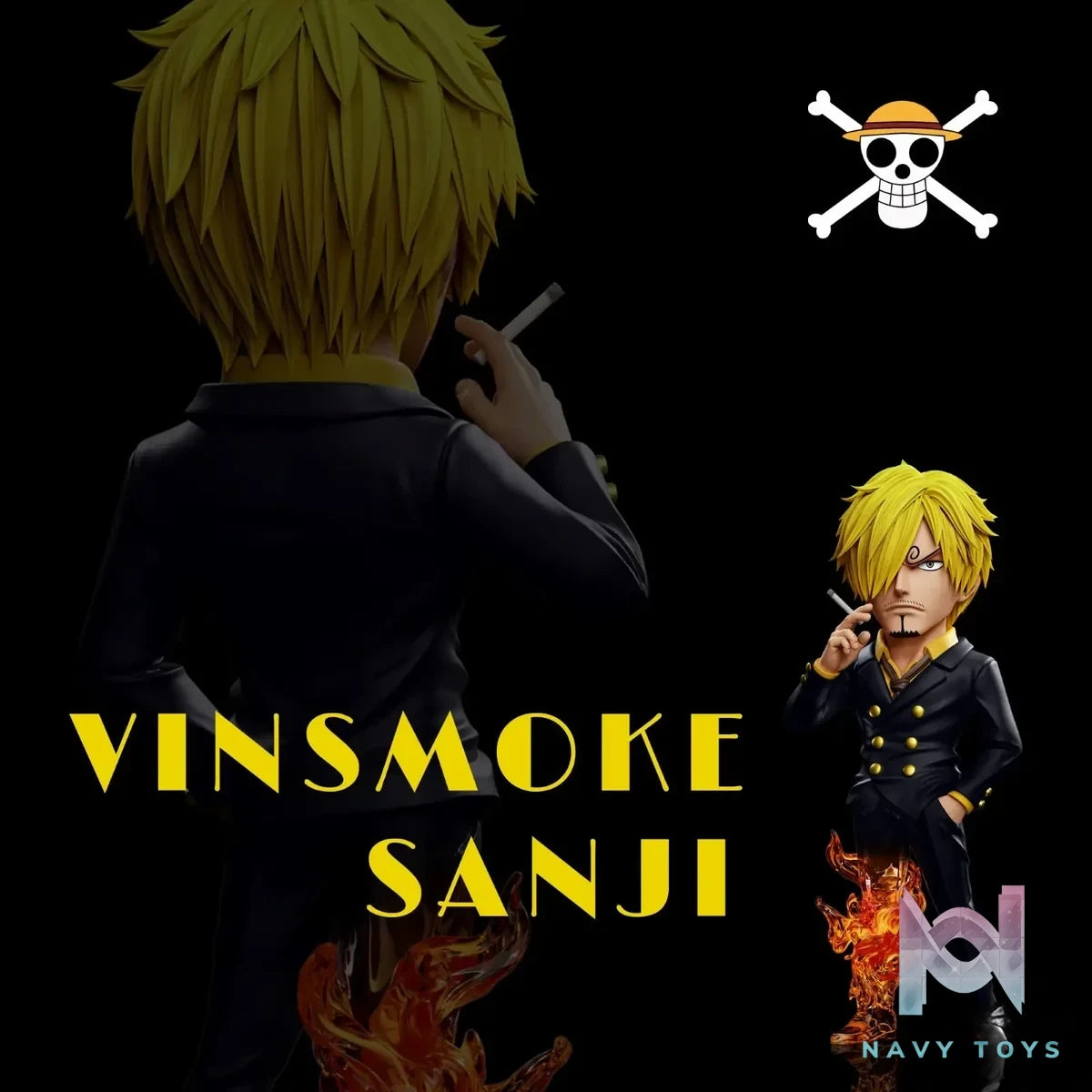 A+ Studio - One Piece Fish man Island Vinsmoke Sanji resin statue Navy Toys anime figure