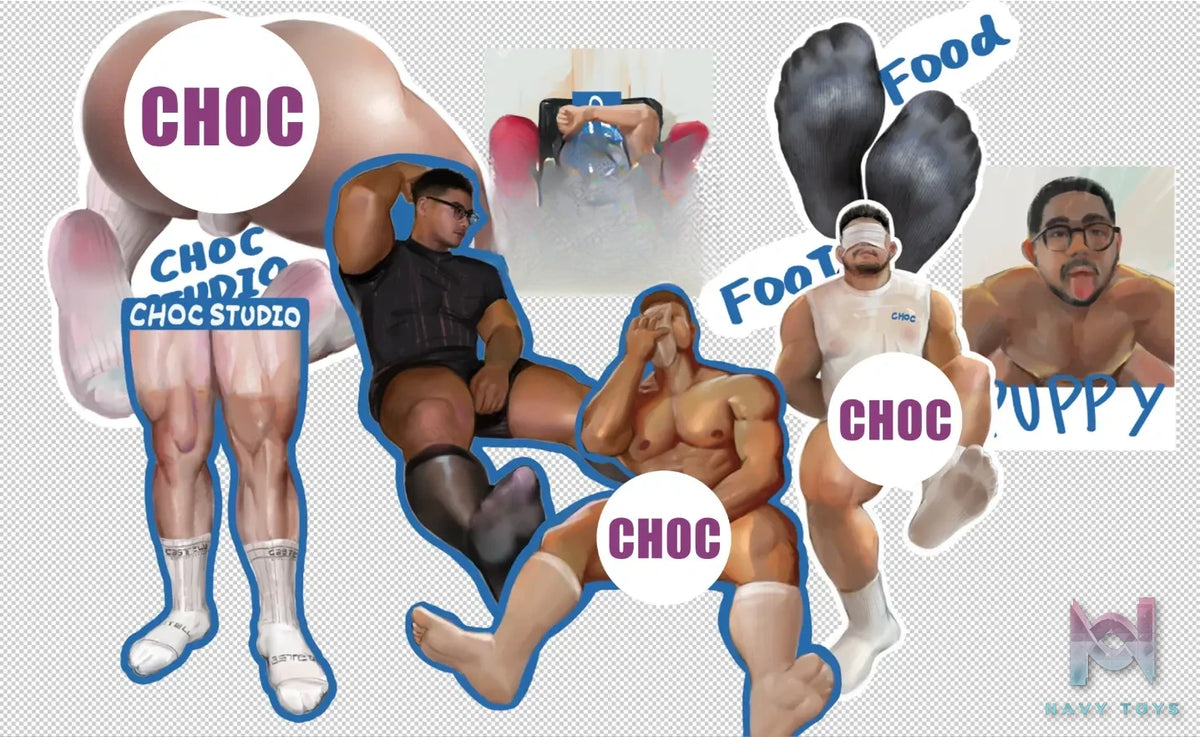 CHOC STUDIO – New hand-drawn merchandise by Illustrator refrigerator magnet X hand-draws new postcards (Licensed)