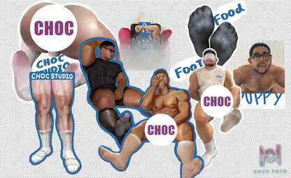 CHOC STUDIO – New hand-drawn merchandise by Illustrator refrigerator magnet X hand-draws new postcards (Licensed)