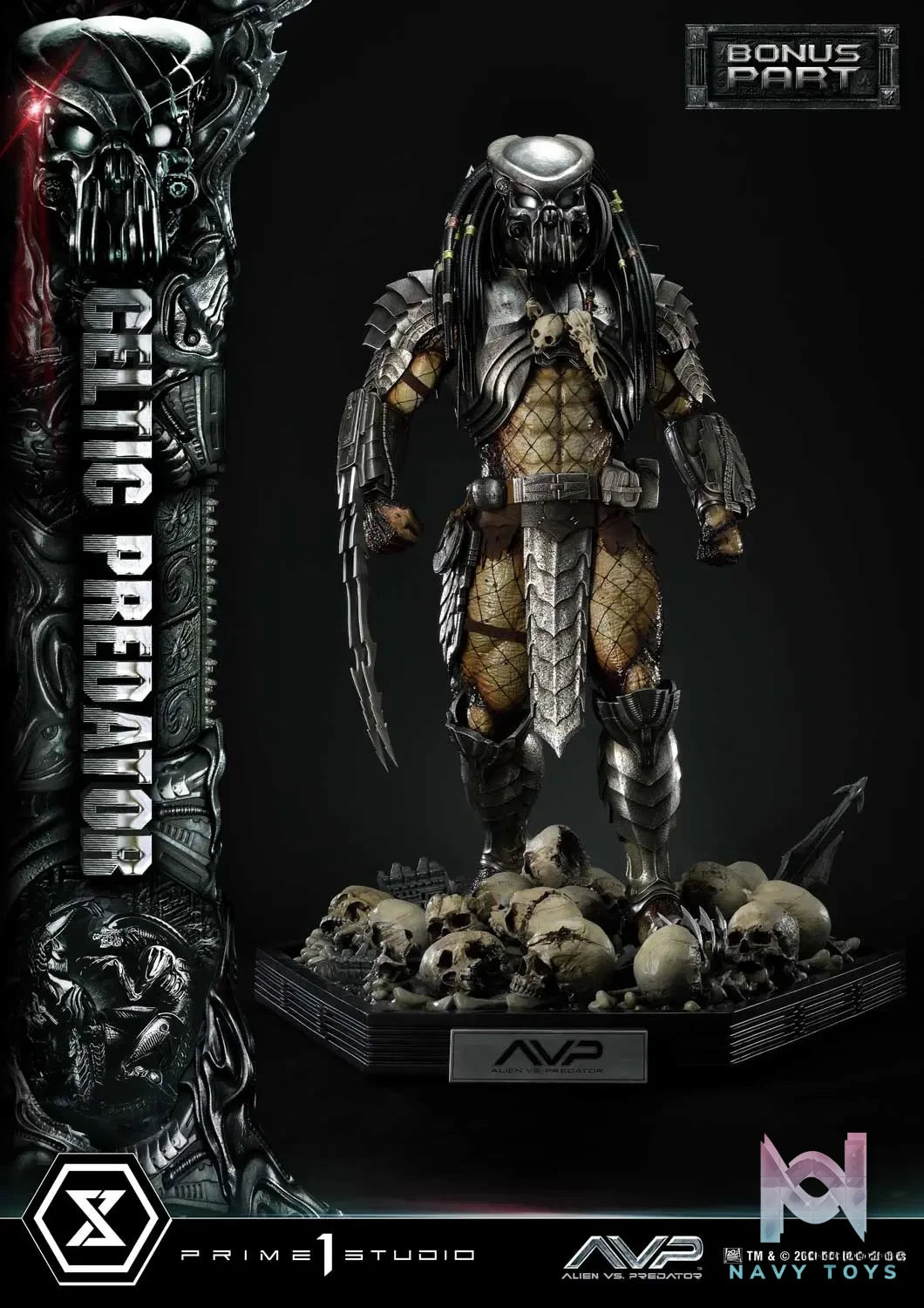 Prime 1 Studio Museum Masterline Alien vs. Predator Celtic Predator MMPR-05 MMPR-05S